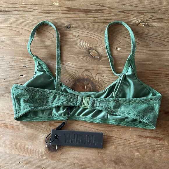 TRIANGL TOP ONLY MACI - CHEEKY FAWN SPARKLE NO BAG NEW WITH TAGS 💚 - Picture 6 of 7